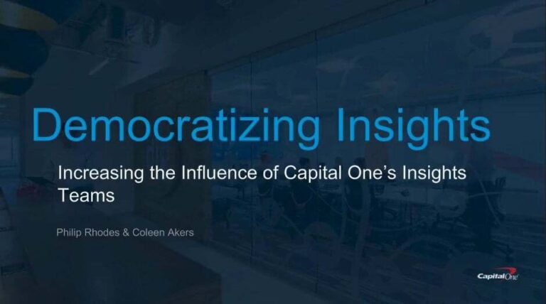 Increasing the Influence of Capital One's Insights Team