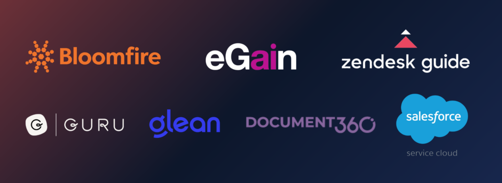 the best customer service knowledge management system header image