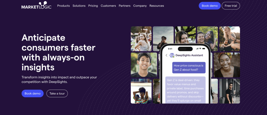 Market Logic's homepage