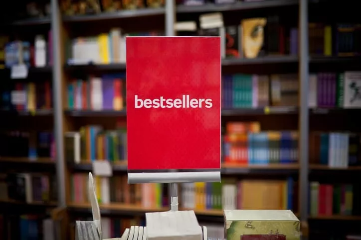 bestsellers sign representing sales content