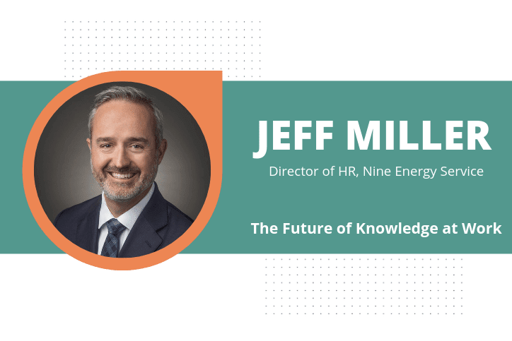 Jeff Miller Future of Knowledge at Work title card||
