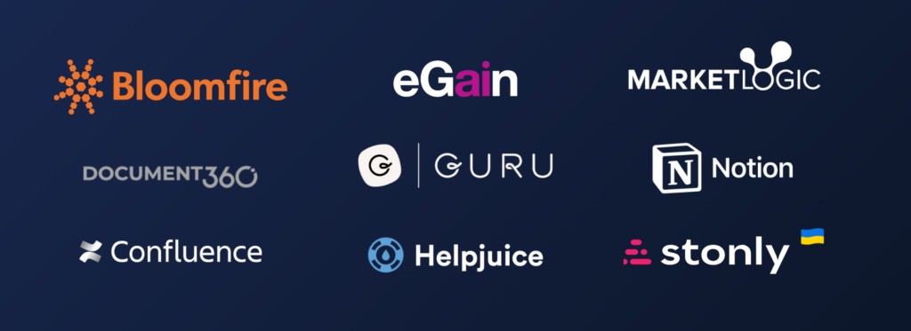 A list of the best knowledge base software