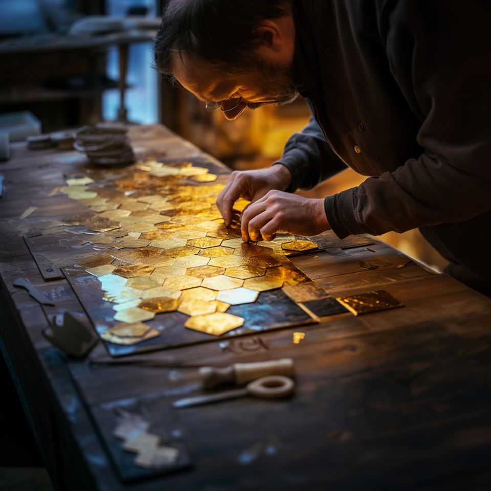 What is Enterprise Intelligence resource header image of man piecing together a hexagon puzzle