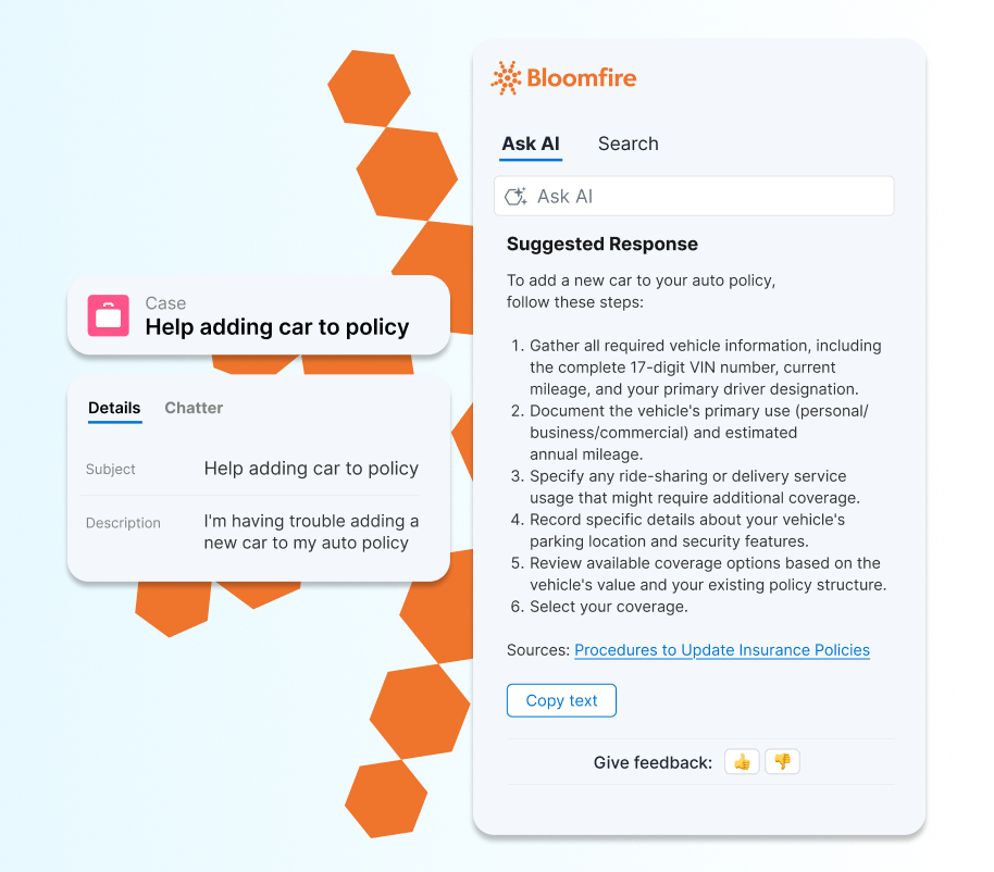 Bloomfire for Salesforce: Faster case resolution