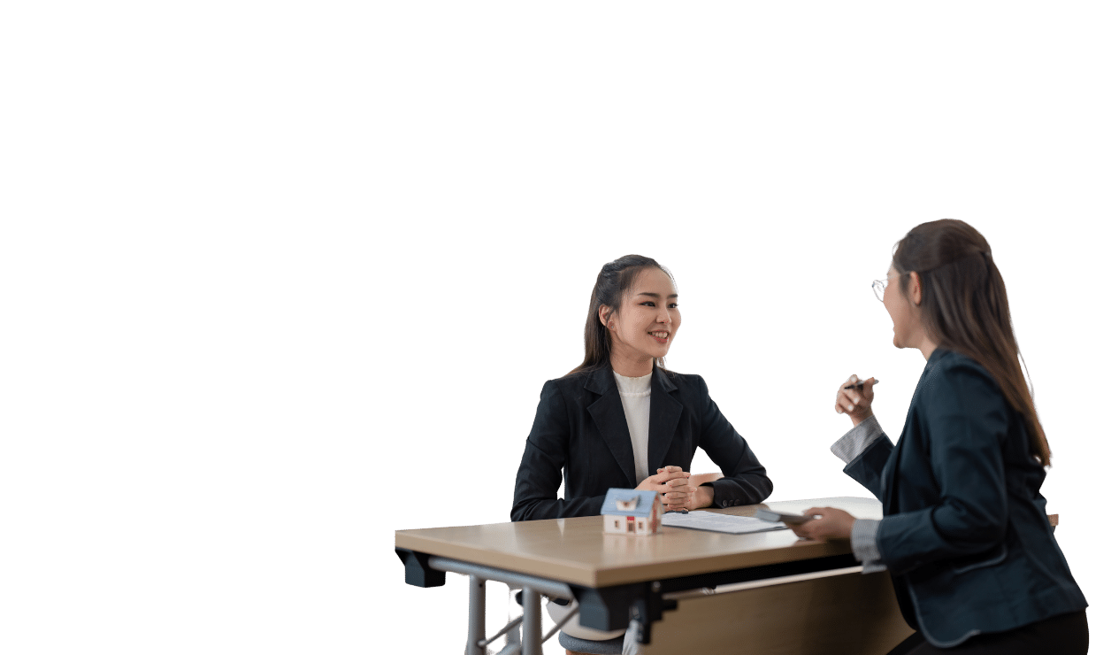 Two account managers talking