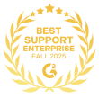 Best Support Enterprise 2025 G2 Fall logo