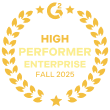High Performer Enterprise G2 Fall 2025 logo