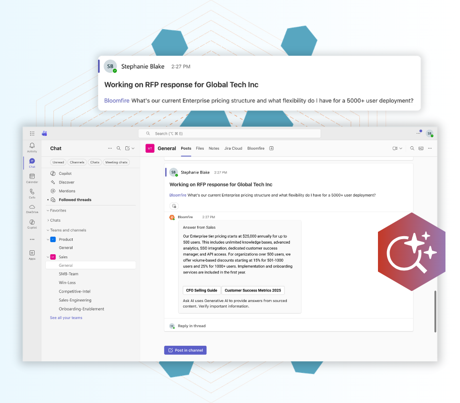 Microsoft Teams Knowledge Management Integration | Bloomfire